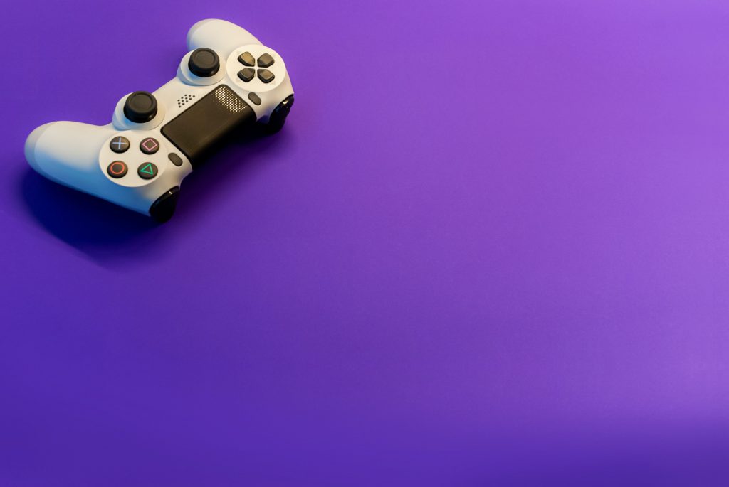 XBox controller on purple background